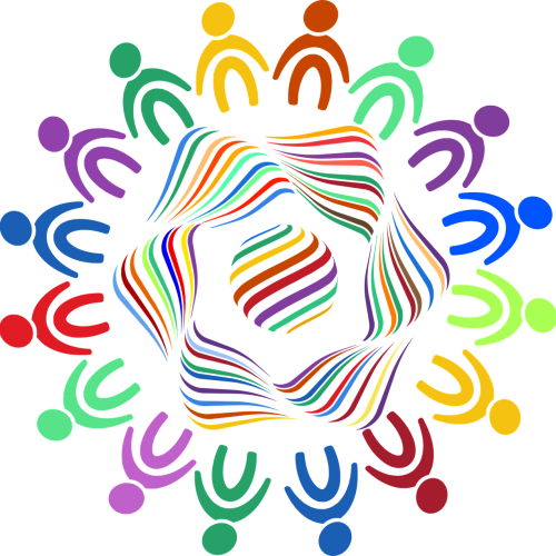 diversity, people, equality, community, team, together, friendship, group, pride, audience, unit, friendliness, discussion, united, earth, colors, round table, meeting, round, table, conference
